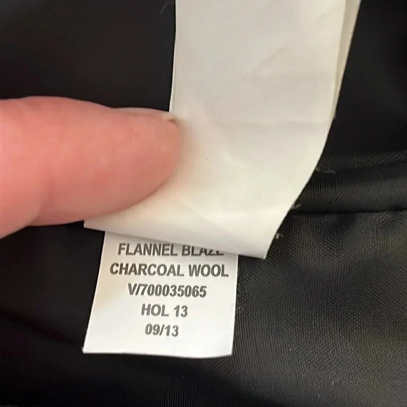 Gap | Wool blend suit jacket/blazer/sport coat Charcoal gray Men’s size M - Picture 9 of 11